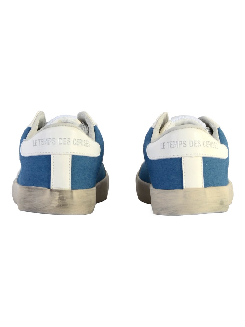 Basket Le Temps Des Cerises Austin Blanc Bleu - Kiabi