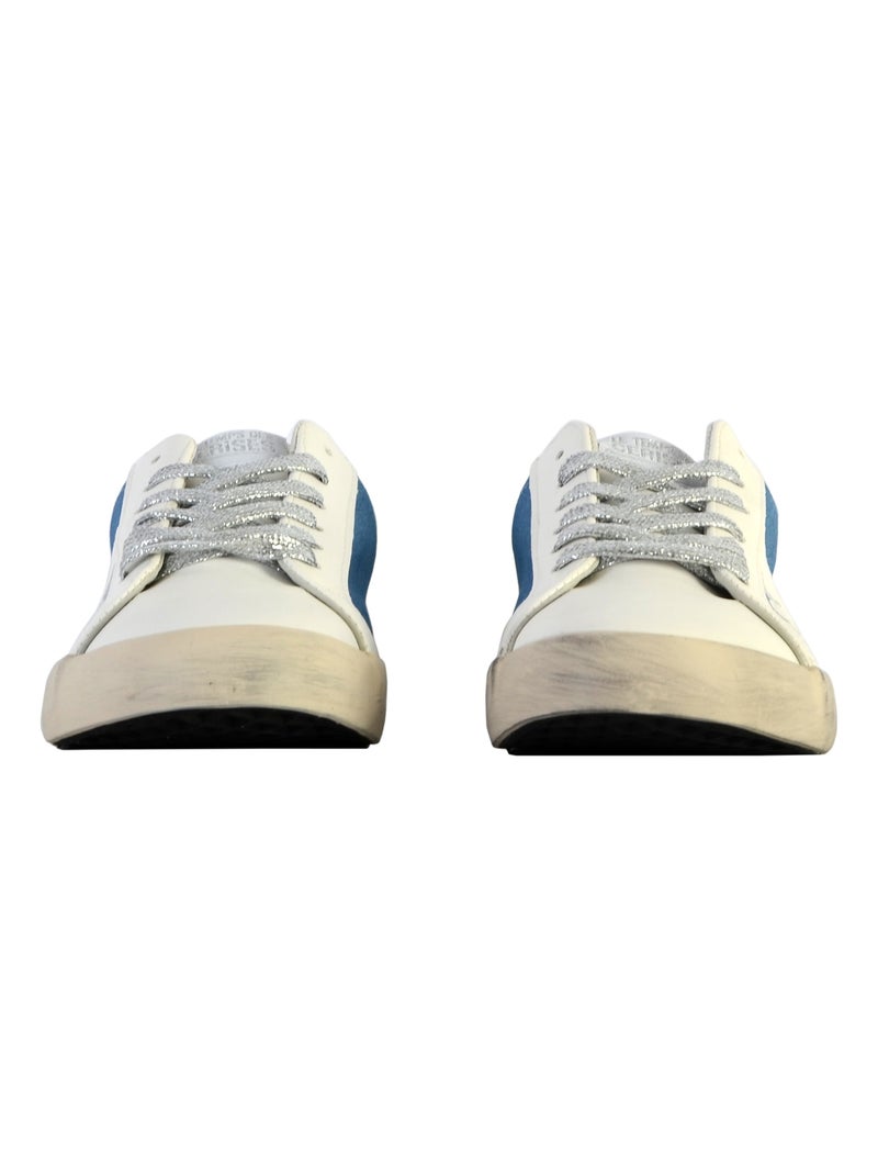 Basket Le Temps Des Cerises Austin Blanc Bleu - Kiabi