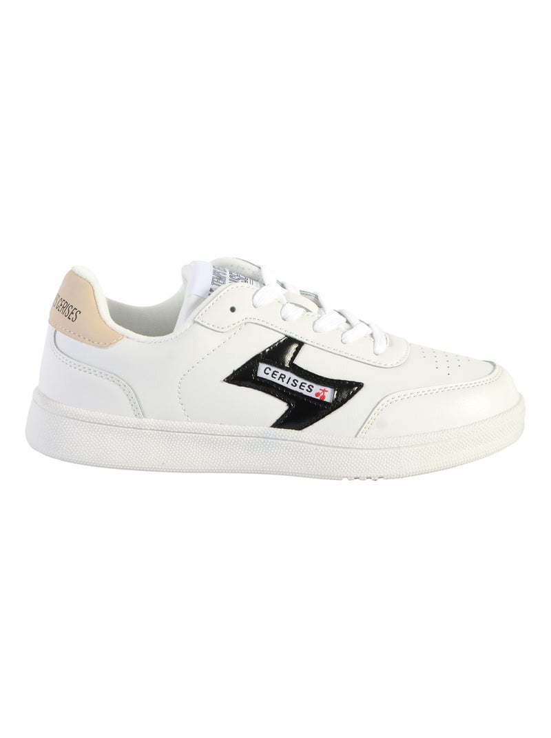 Basket Le Temps Des Cerises Flash Blanc Noir - Kiabi