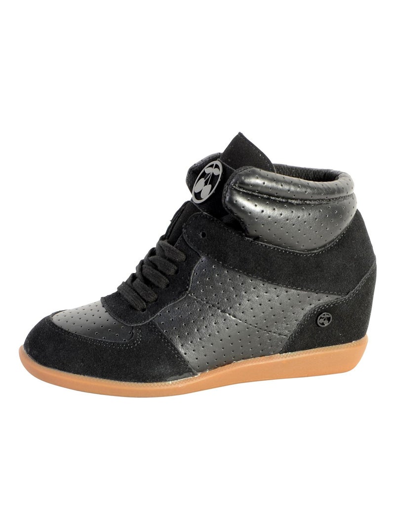 Basket Le Temps Des Cerises Vic H17 Perf Noir - Kiabi
