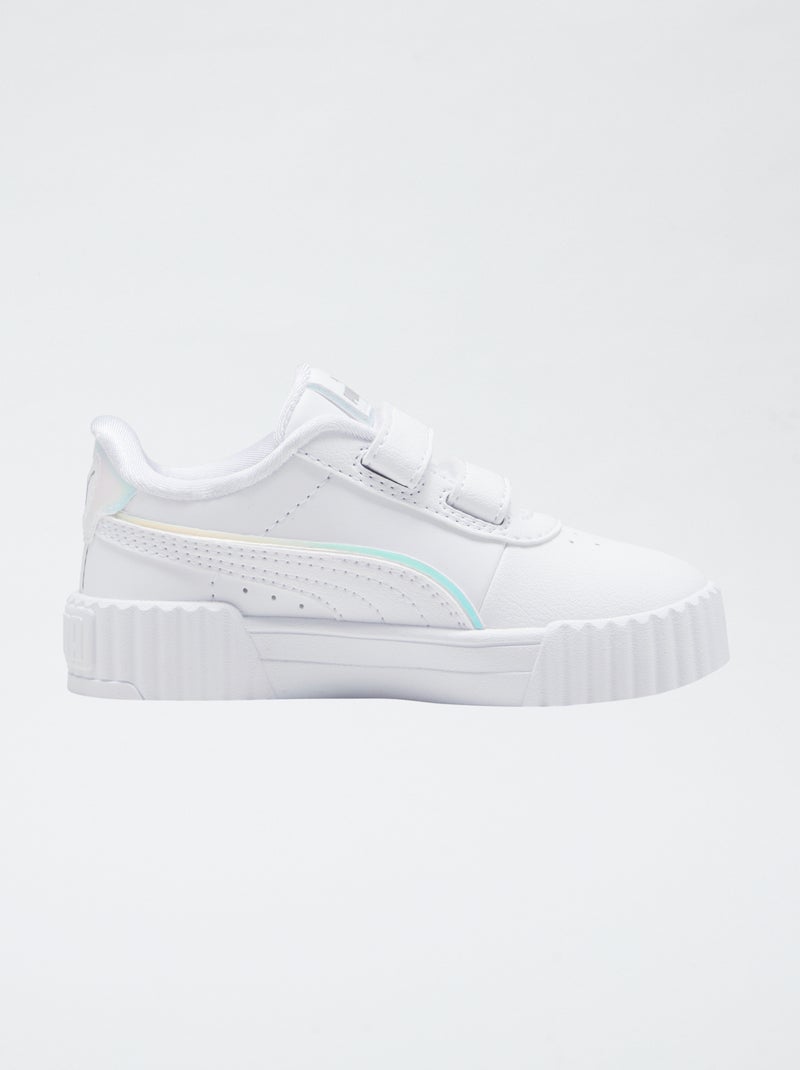 Basket légère unie brillante PUMA Blanc - Kiabi