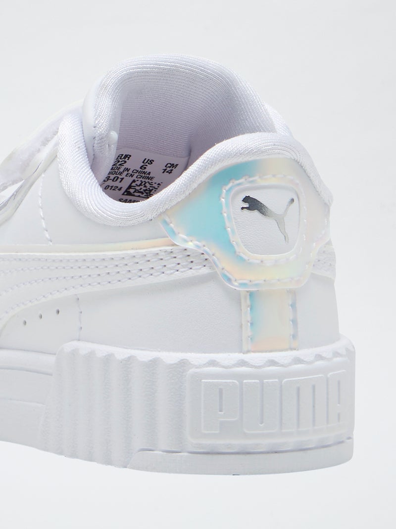 Basket légère unie brillante PUMA Blanc - Kiabi