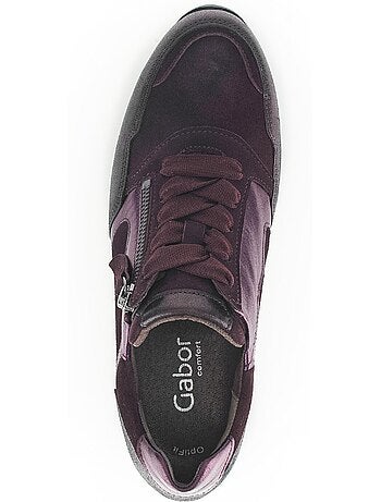 Basket Merlot en cuir