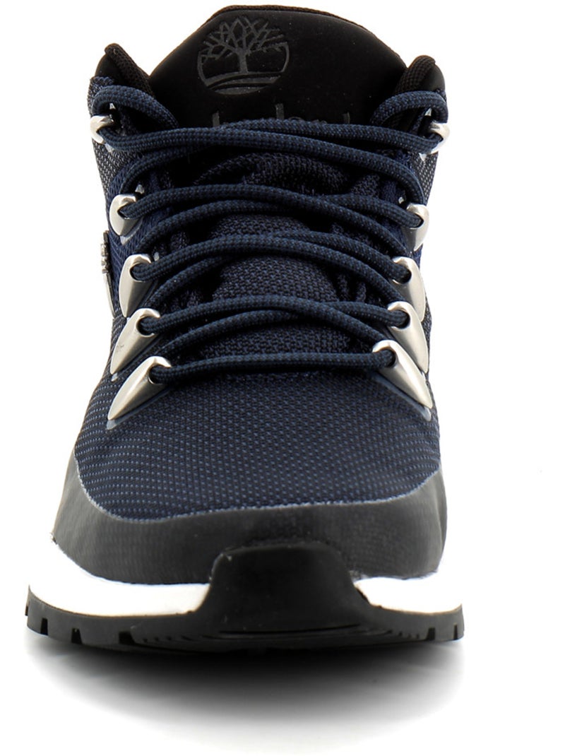 Basket Mi-haute Imperméable à Lacets Pour Homme en Bleu Foncé Sprint Trekker Bleu - Kiabi