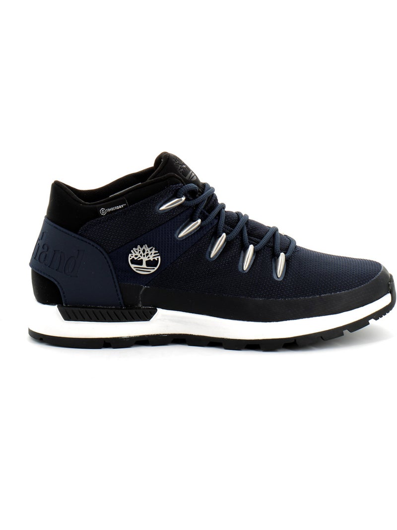 Basket Mi-haute Imperméable à Lacets Pour Homme en Bleu Foncé Sprint Trekker Bleu - Kiabi