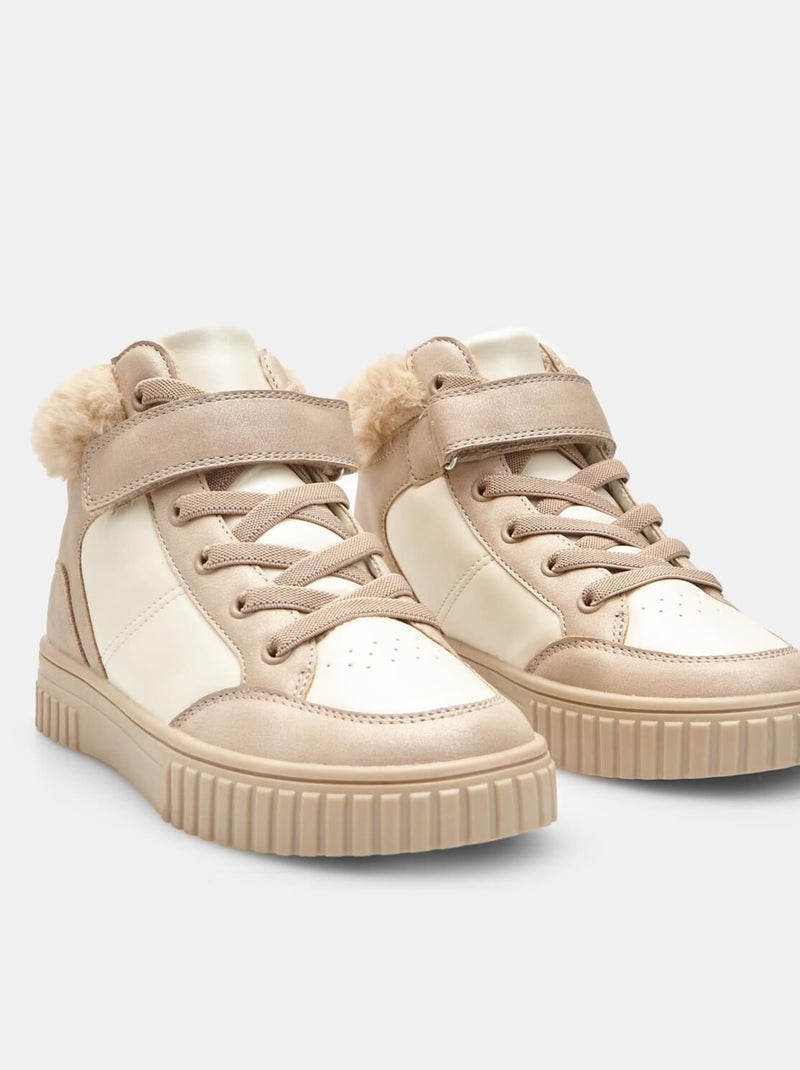 Basket mid  Bata Beige - Kiabi