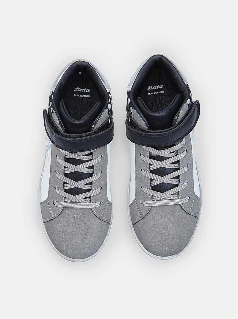 Basket mid  Bata Noir - Kiabi