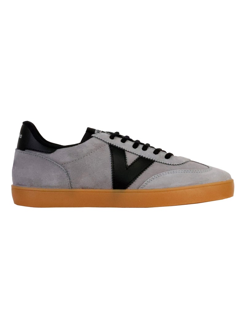 Basket Mixte Cuir Victoria Berlin Ciclista Serraje Gris - Kiabi
