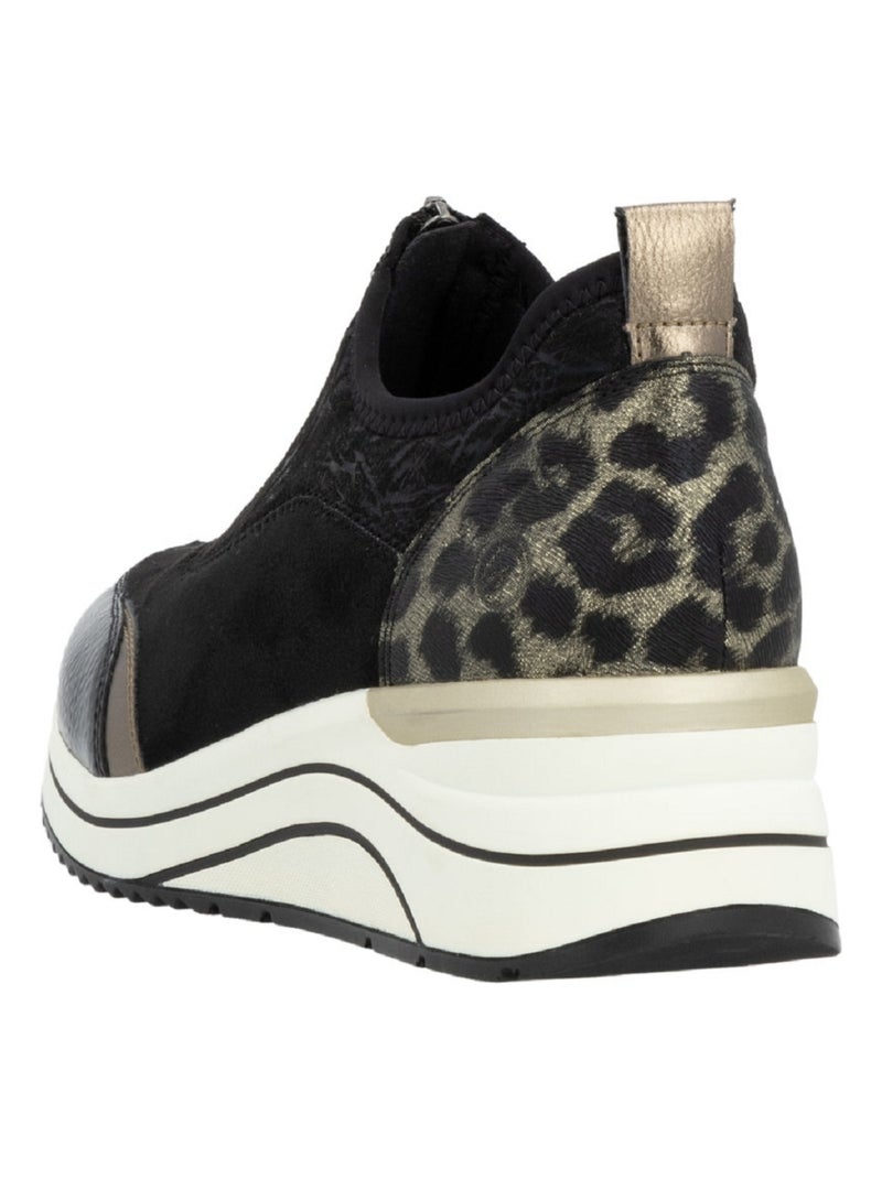 Basket Mode Femme Remonte Noir - Kiabi
