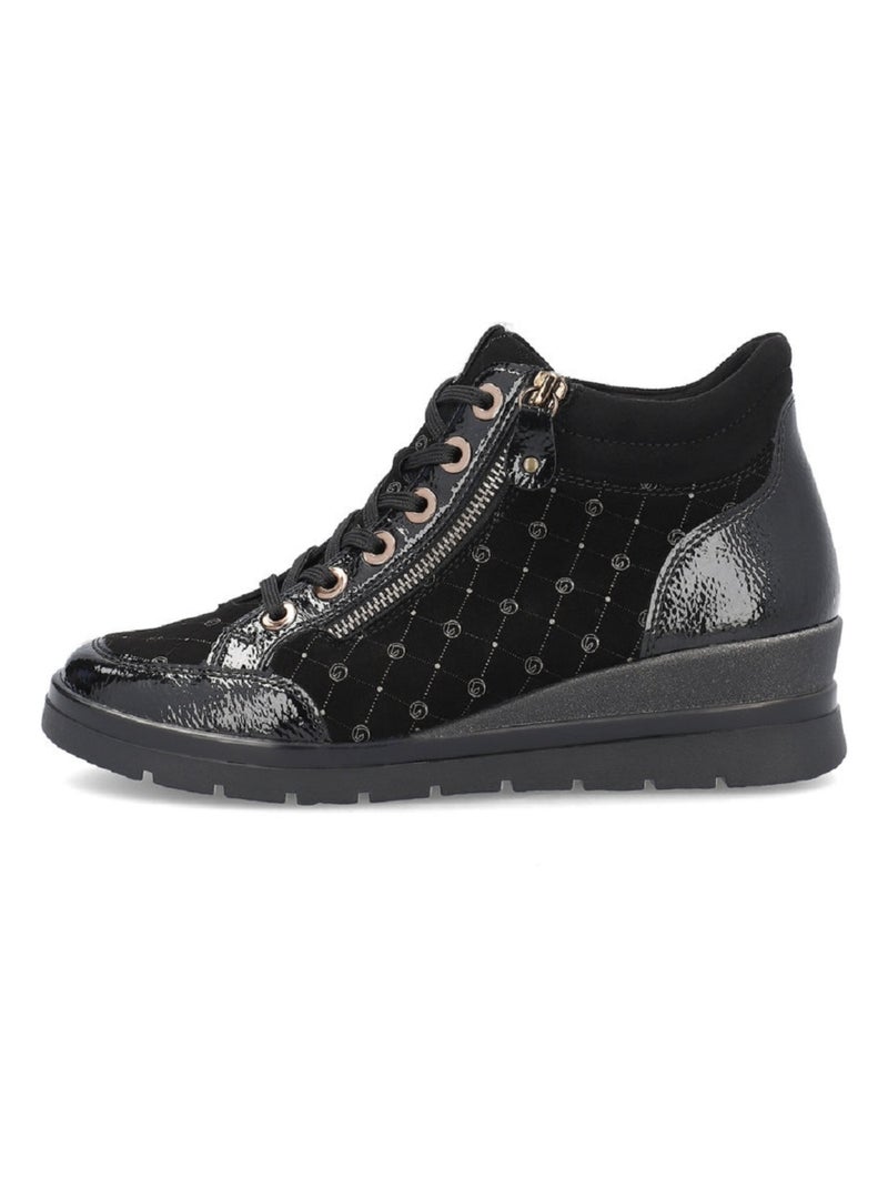 Basket Mode Femme Remonte Noir - Kiabi