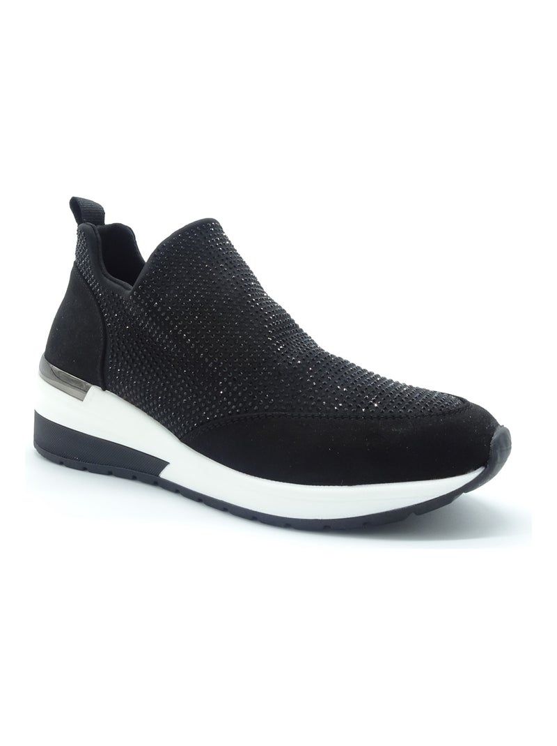 Basket Mode Femme Reqins Noir - Kiabi