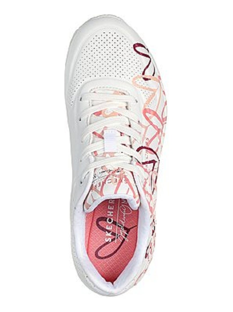 Basket Mode Femme Skechers Blanc - Kiabi