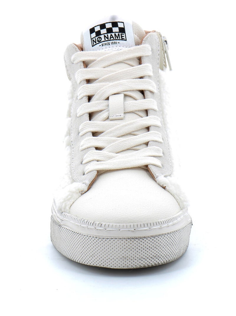 Basket Mode Montante à Lacet Pour Femme Strike MID CUT Beige - Kiabi