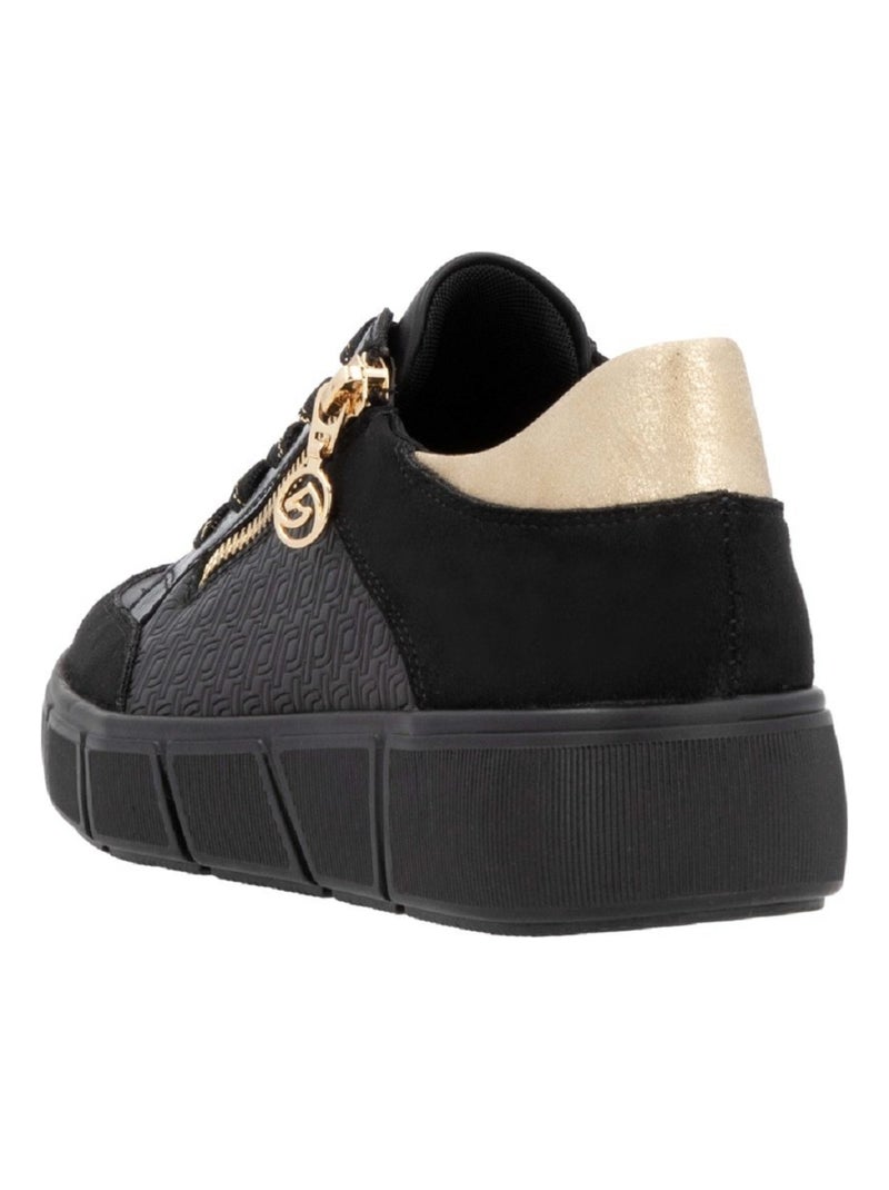 Basket Mode Remonte Noir Noir - Kiabi