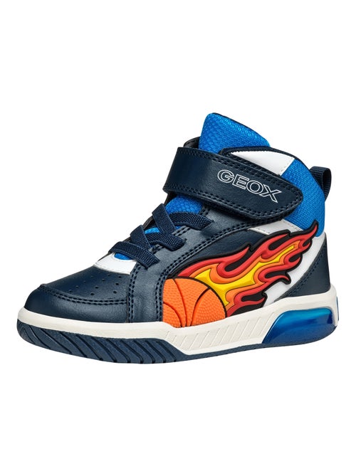Basket Montante à Lacets Geox Junior Inek Boy Geobuck+Text - Kiabi