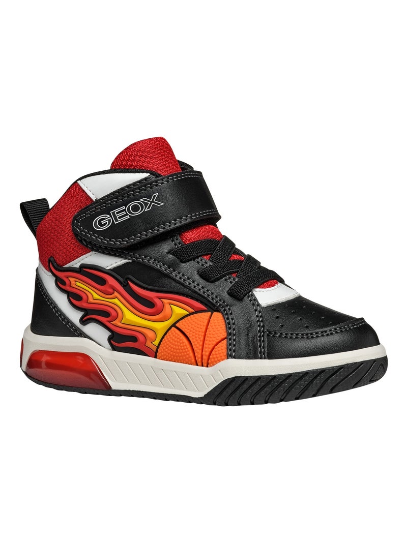 Basket Montante à Lacets Geox Junior Inek Boy Geobuck+Text Multicolore - Kiabi