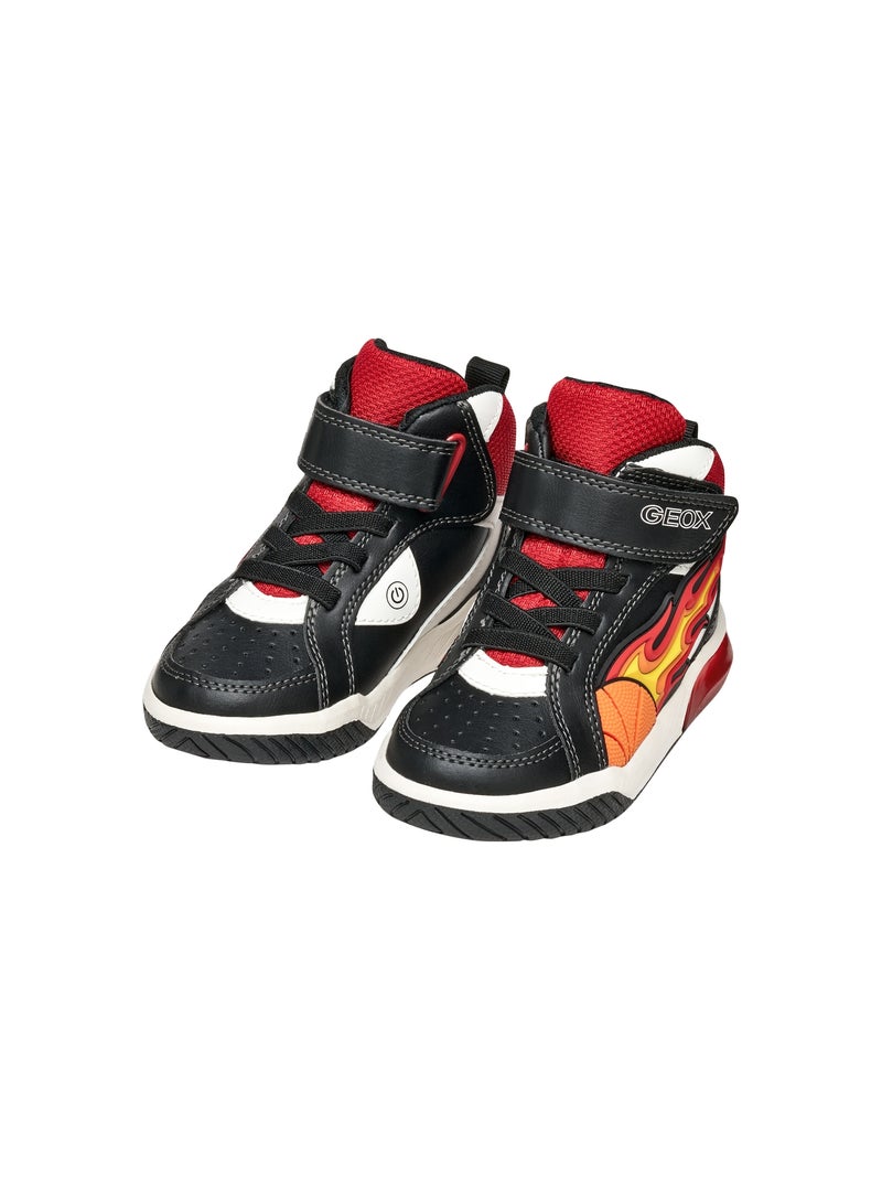 Basket Montante à Lacets Geox Junior Inek Boy Geobuck+Text Multicolore - Kiabi