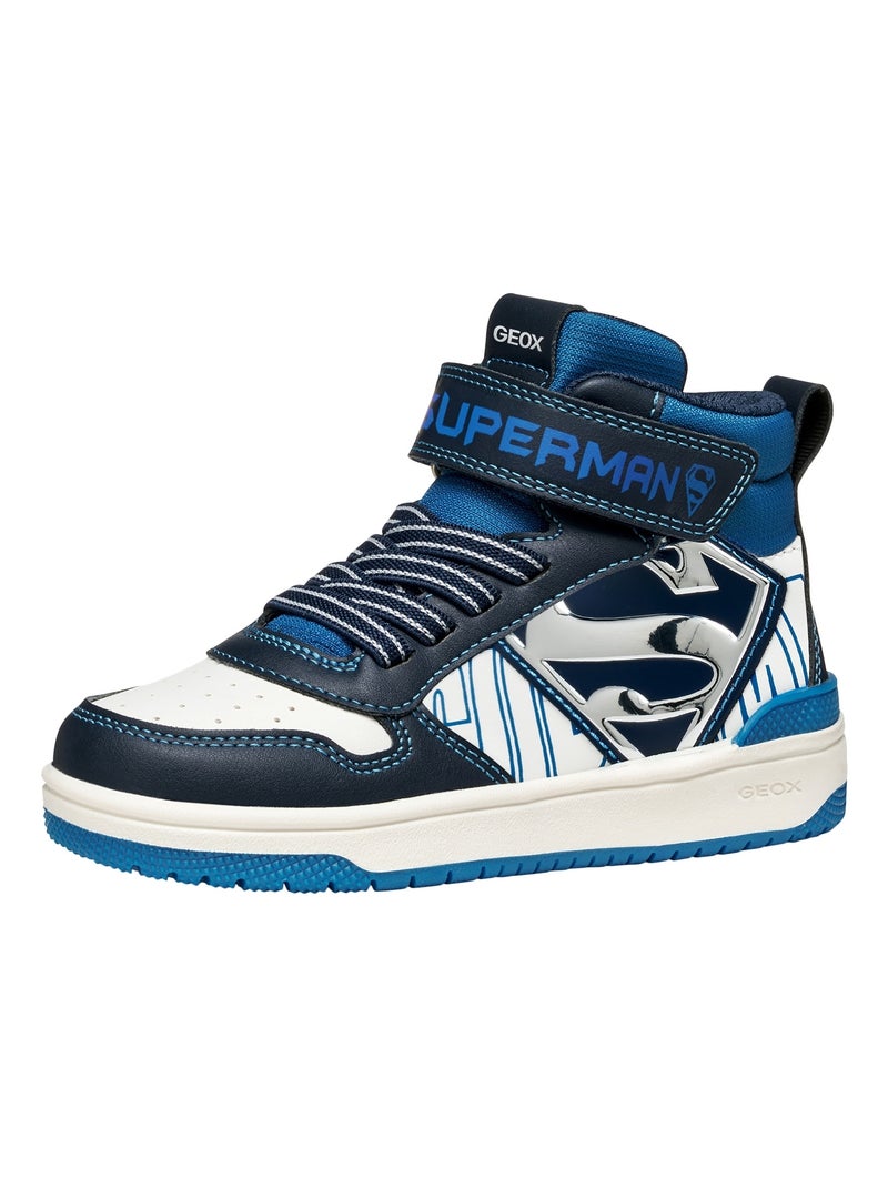 Basket Montante à Lacets Geox Junior Washiba Bleu - Kiabi