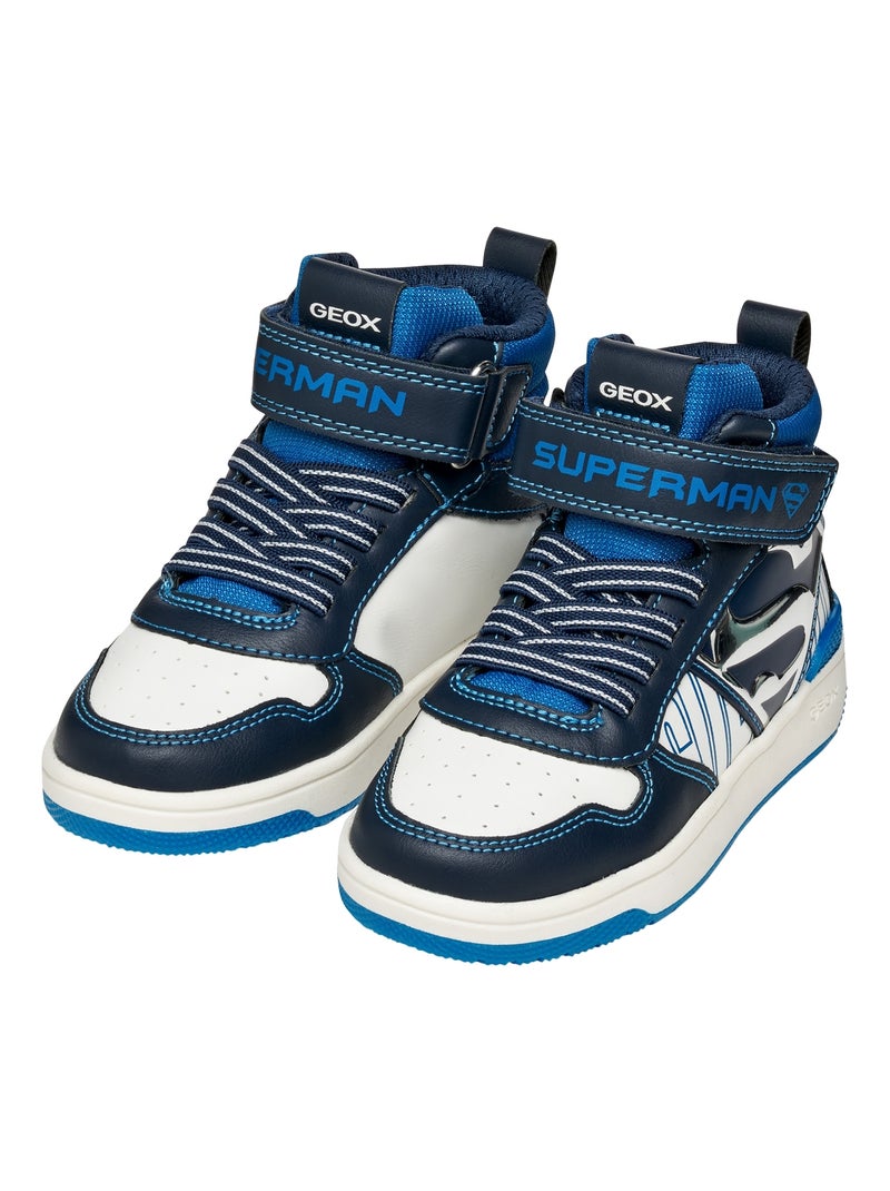 Basket Montante à Lacets Geox Junior Washiba Bleu - Kiabi