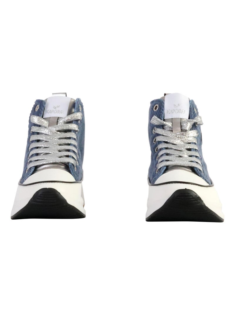 Basket Montante à Lacets Kaporal Christa Bleu - Kiabi