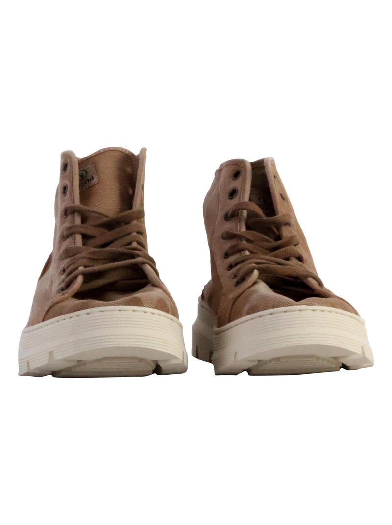 Basket Montante à Lacets Natural World Bota Enzimatica Beige - Kiabi