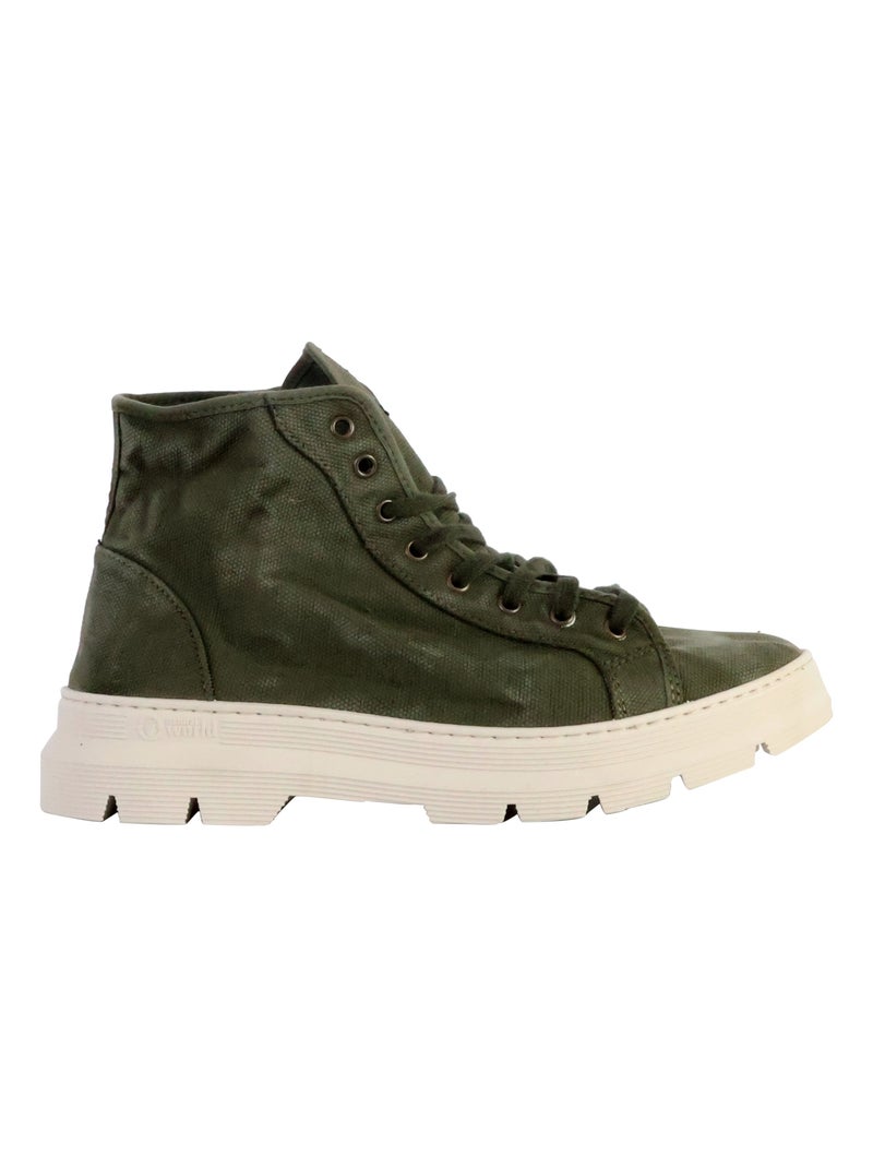 Basket Montante à Lacets Natural World Bota Enzimatica Kaki - Kiabi