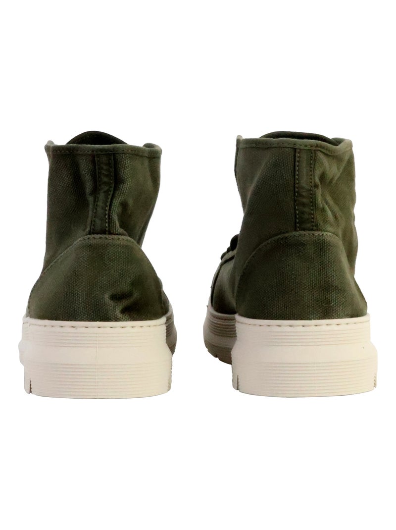 Basket Montante à Lacets Natural World Bota Enzimatica Kaki - Kiabi