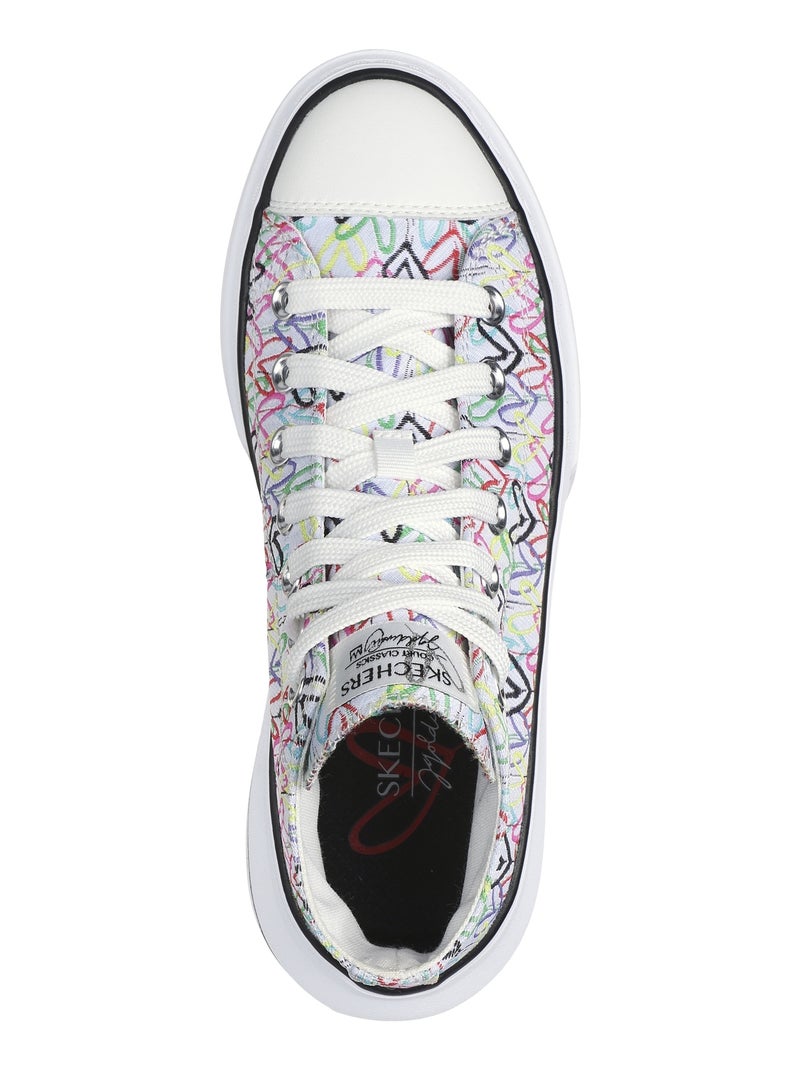 Basket Montante à Lacets Skechers Love Letters Blanc - Kiabi