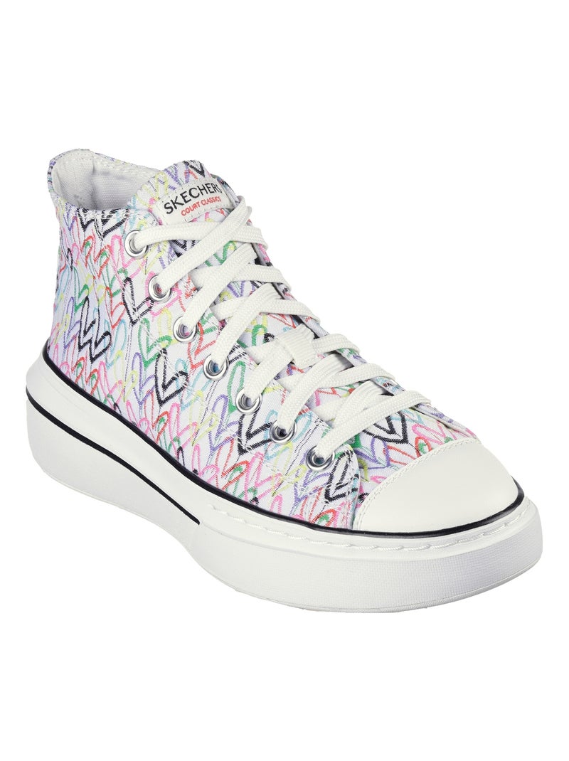 Basket Montante à Lacets Skechers Love Letters Blanc - Kiabi