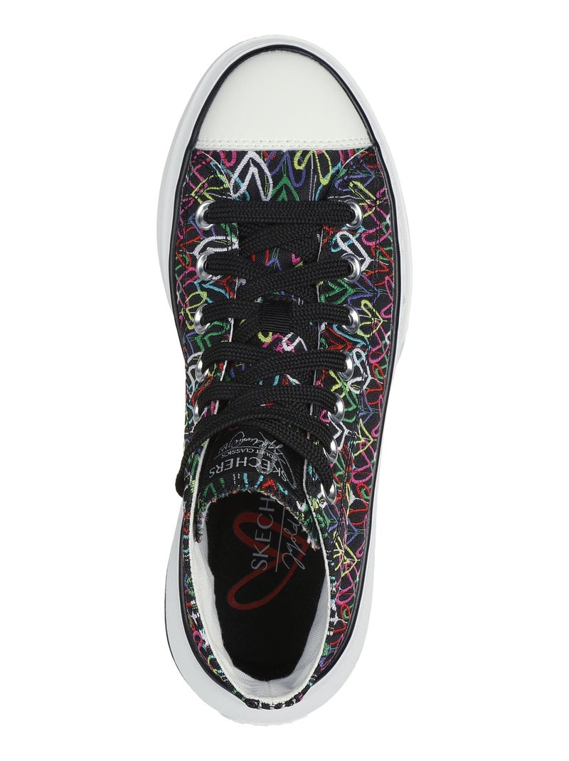 Basket Montante à Lacets Skechers Love Letters Noir - Kiabi