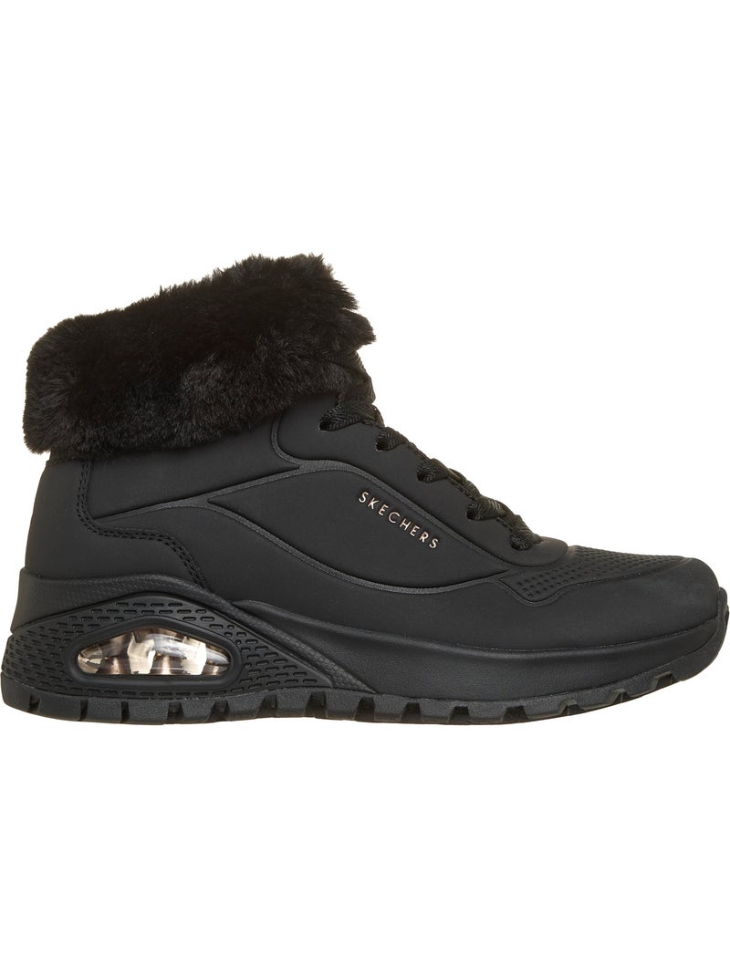 Basket montante à lacets skechers uno rugged - artic avenue Noir - Kiabi