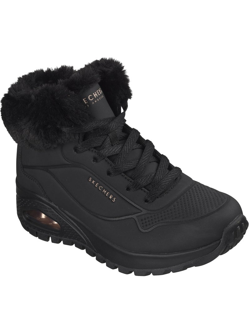Basket montante à lacets skechers uno rugged - artic avenue Noir - Kiabi