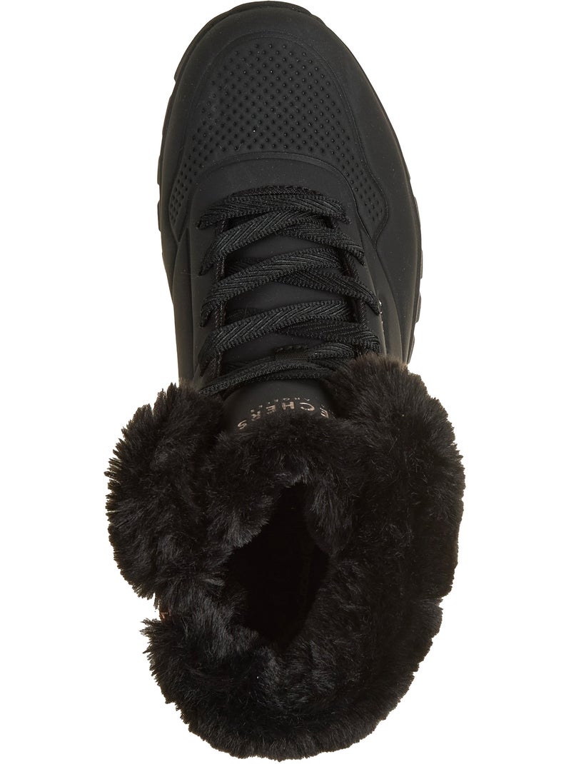 Basket montante à lacets skechers uno rugged - artic avenue Noir - Kiabi