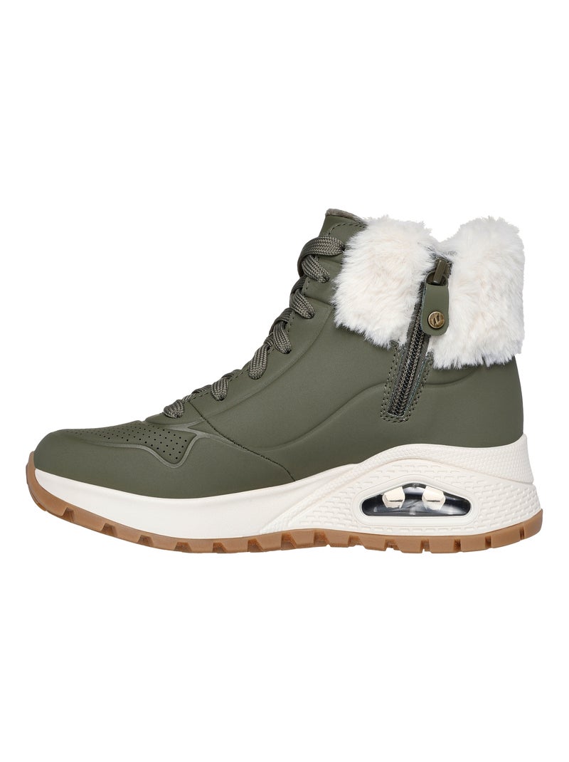 Basket Montante à Lacets Skechers Uno Rugged Fall Air Vert - Kiabi