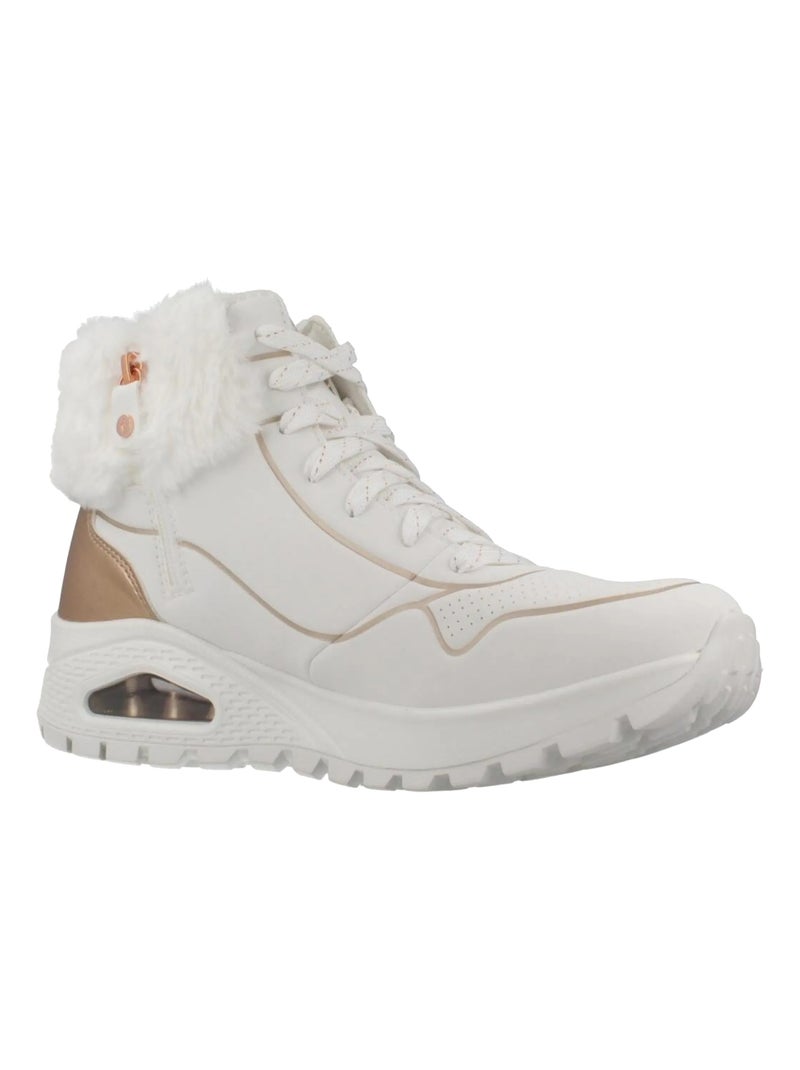Basket Montante à Lacets Skeckers Uno Rugged Fall Shimmer Blanc - Kiabi