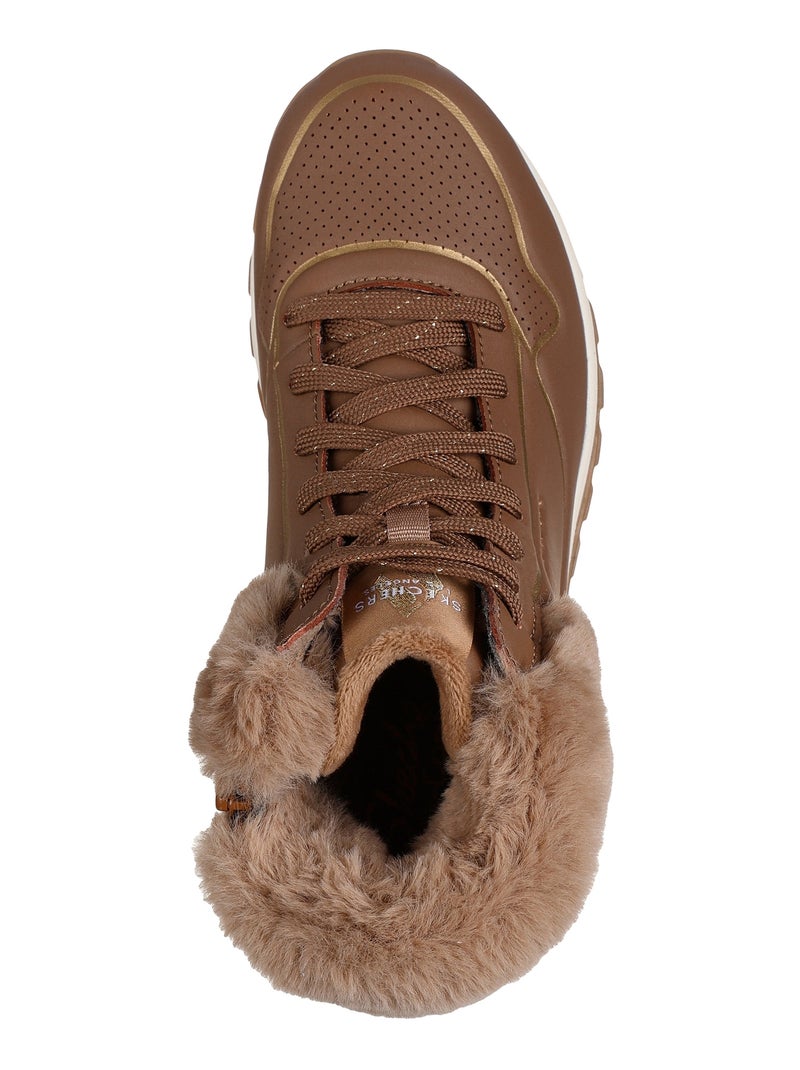 Basket Montante à Lacets Skeckers Uno Rugged Fall Shimmer Gris - Kiabi