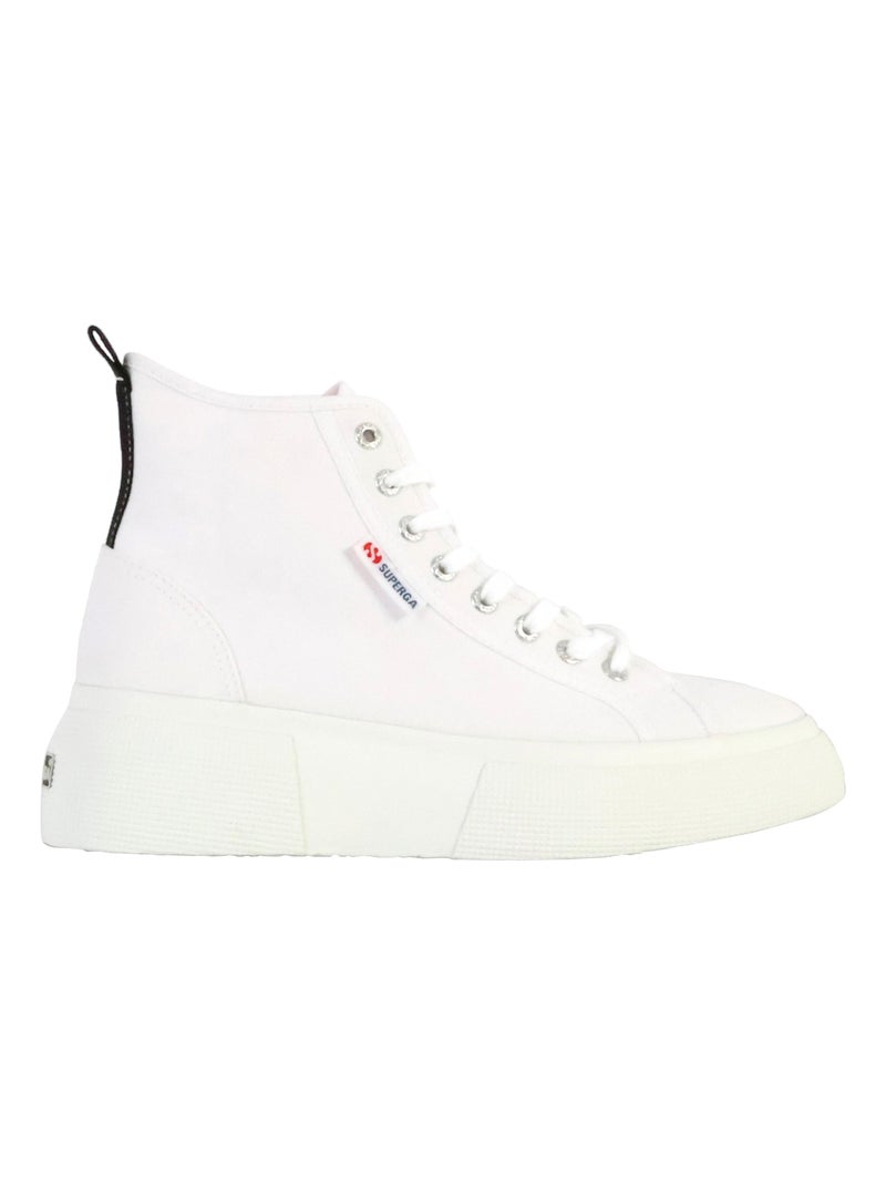 Basket Montante à Lacets Superga Bubble Mid Blanc - Kiabi