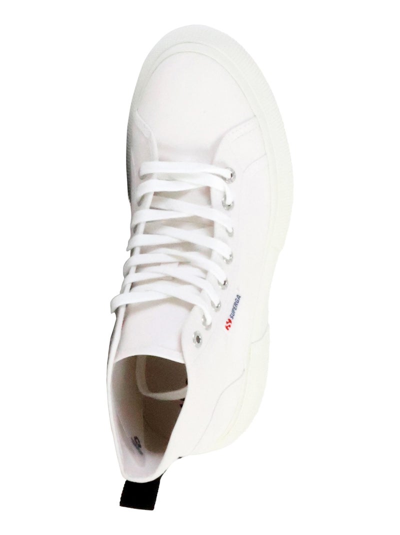 Basket Montante à Lacets Superga Bubble Mid Blanc - Kiabi
