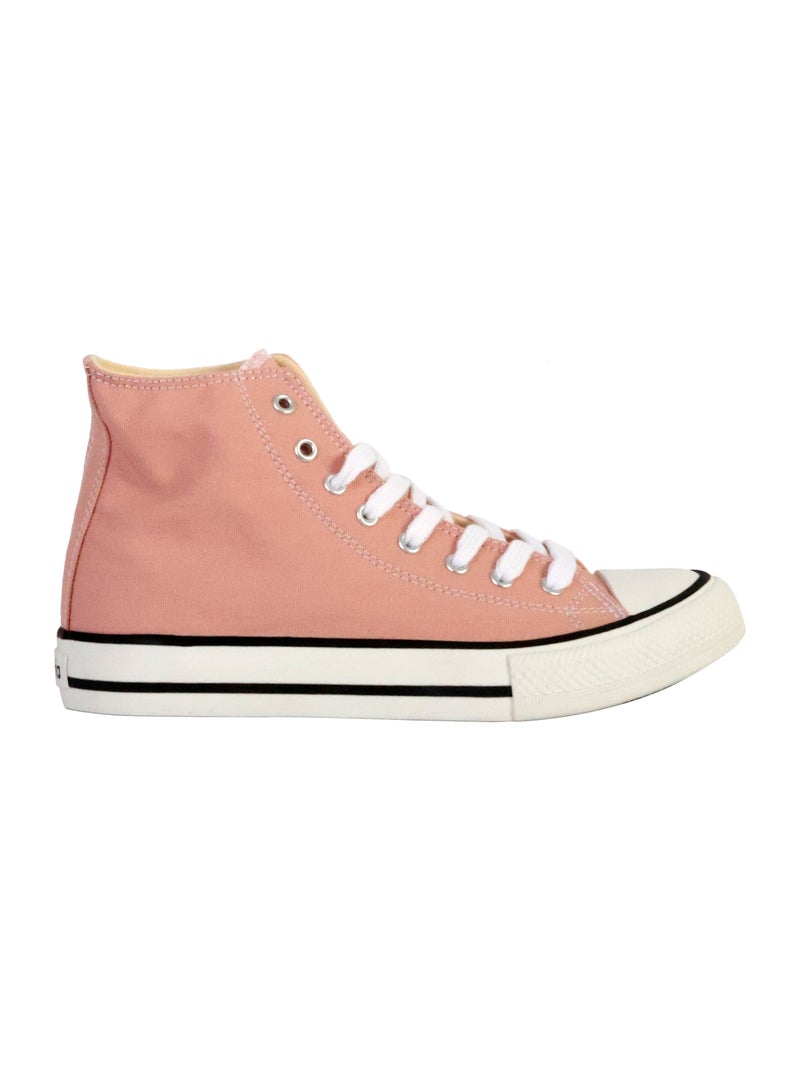 Basket Montante à Lacets Victoria Beige - Kiabi