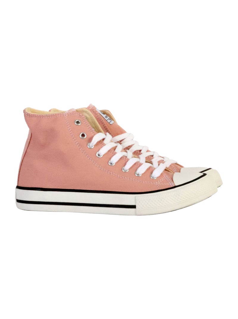 Basket Montante à Lacets Victoria Beige - Kiabi