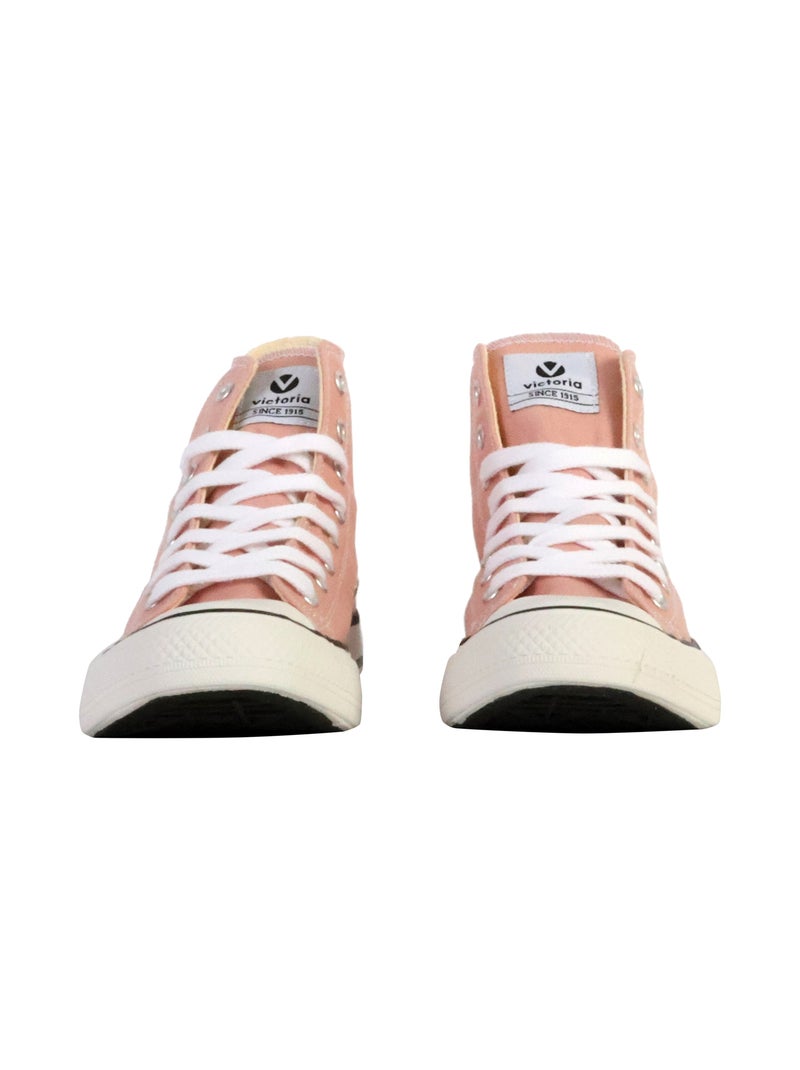 Basket Montante à Lacets Victoria Beige - Kiabi