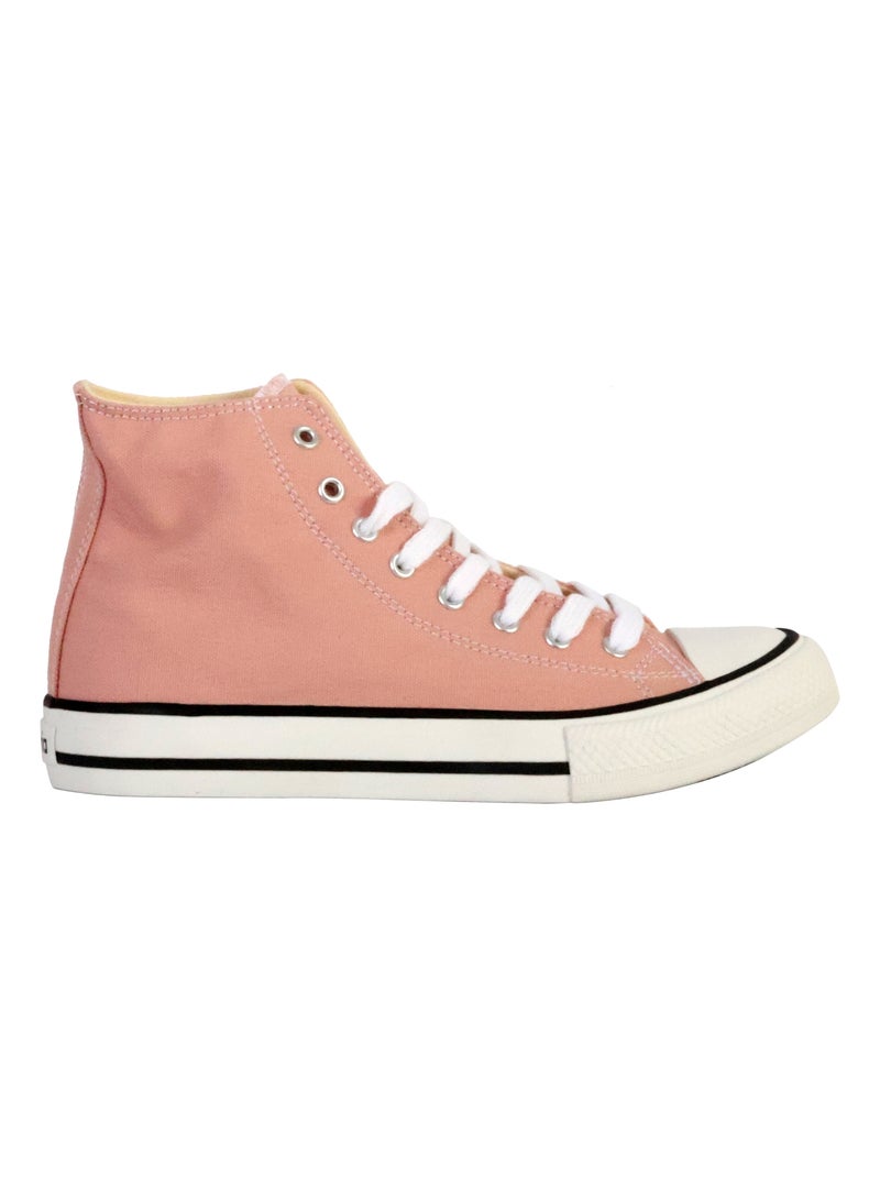 Basket Montante à Lacets Victoria Beige - Kiabi