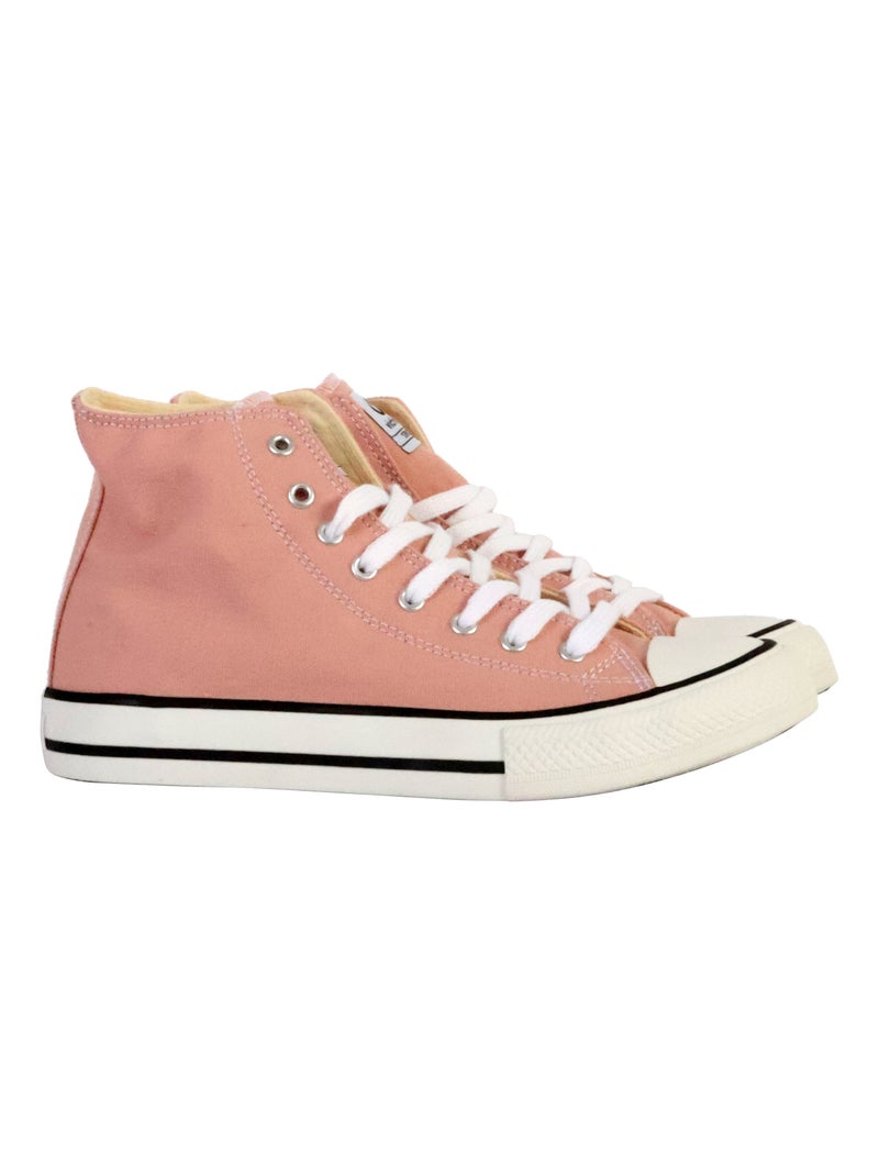 Basket Montante à Lacets Victoria Beige - Kiabi