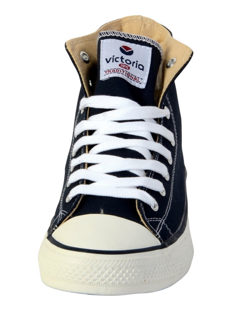 Basket Montante à Lacets Victoria Bleu - Kiabi