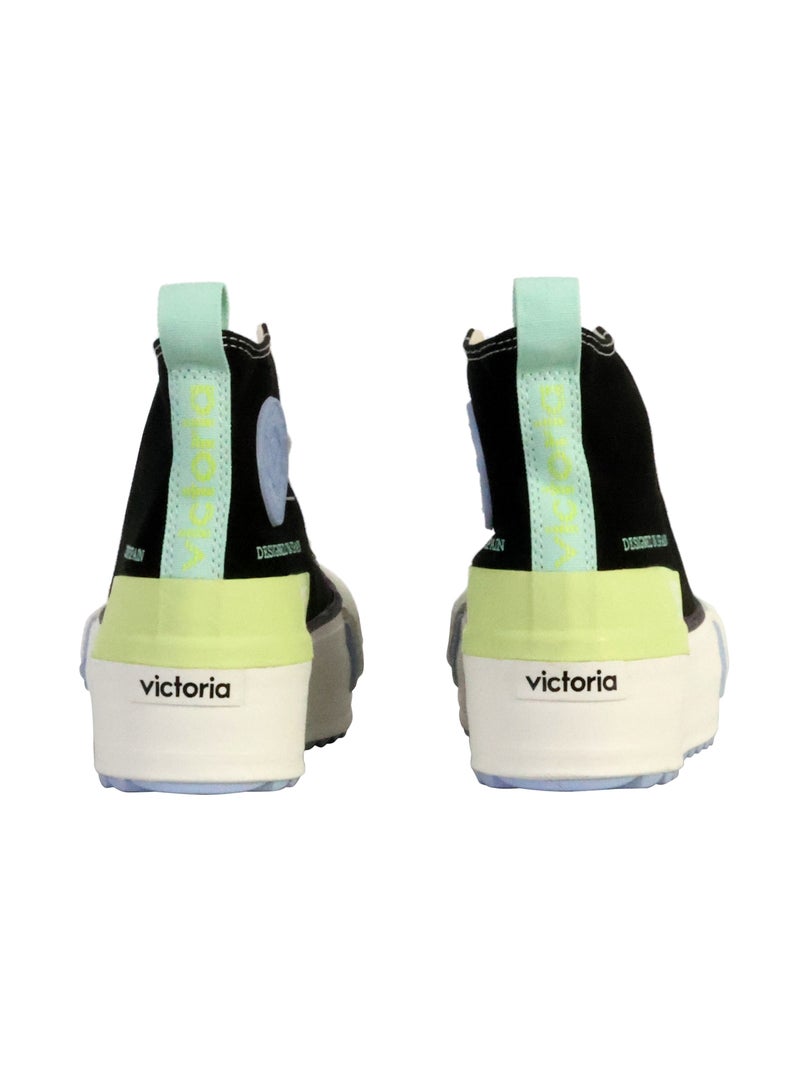 Basket Montante à Lacets Victoria Noir - Kiabi