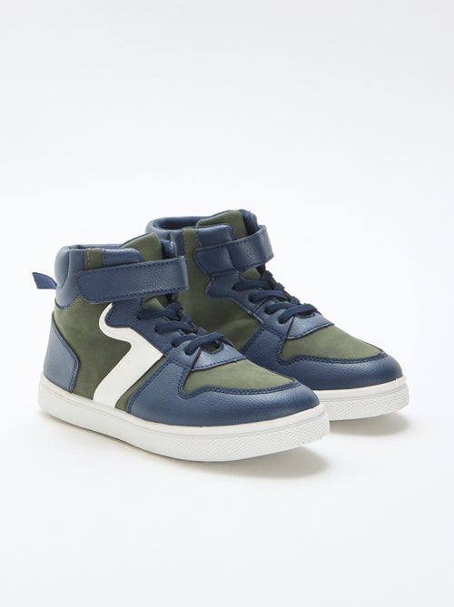 Basket montante à scratch en simili - Kiabi