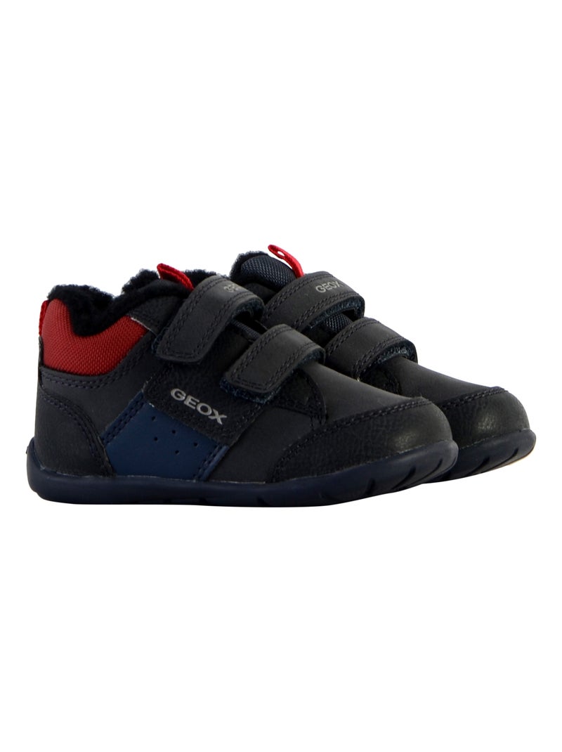 Basket Montante à Scratch Enfant Geox Elthan Bleu marine - Kiabi