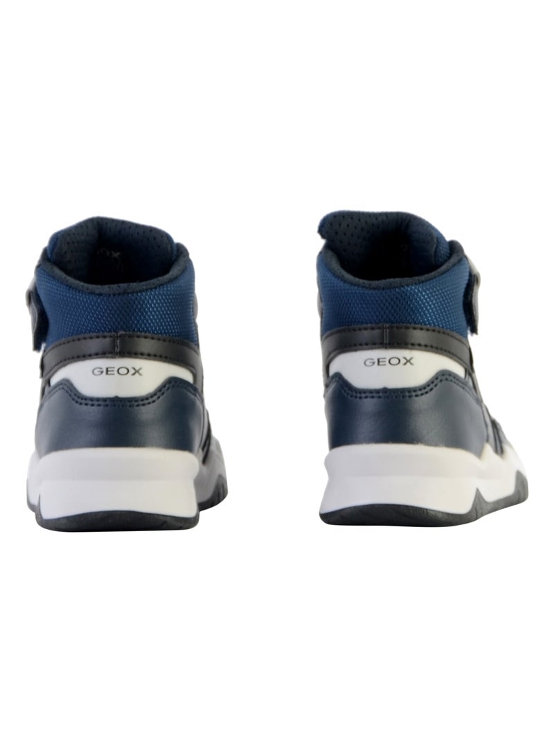 Basket Montante à Scratch Enfant Geox Perth Bleu - Kiabi