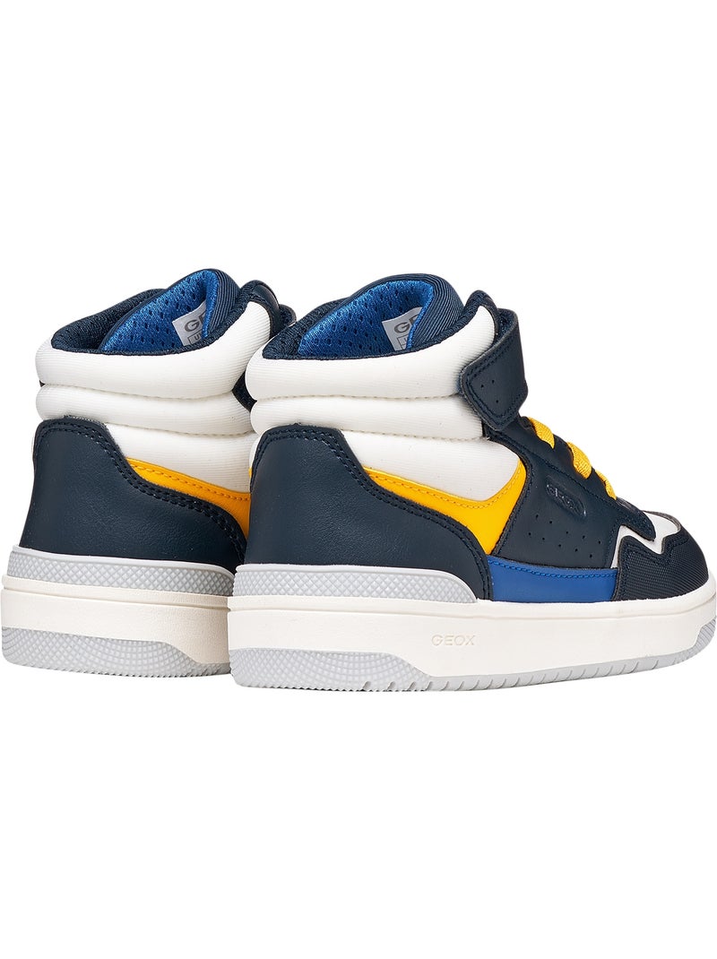 Basket montante à scratch enfant junior geox washiba Bleu - Kiabi