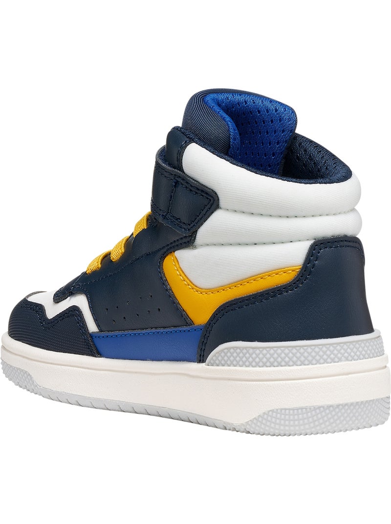 Basket montante à scratch enfant junior geox washiba Bleu - Kiabi